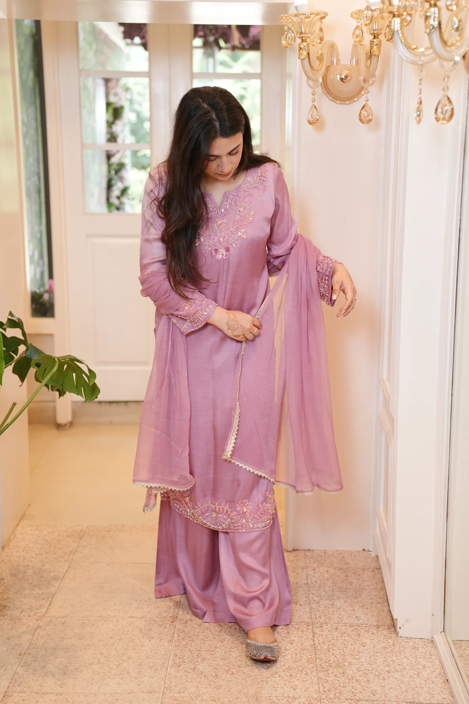 Lilac Blossom Embroidered Suit — photo 4