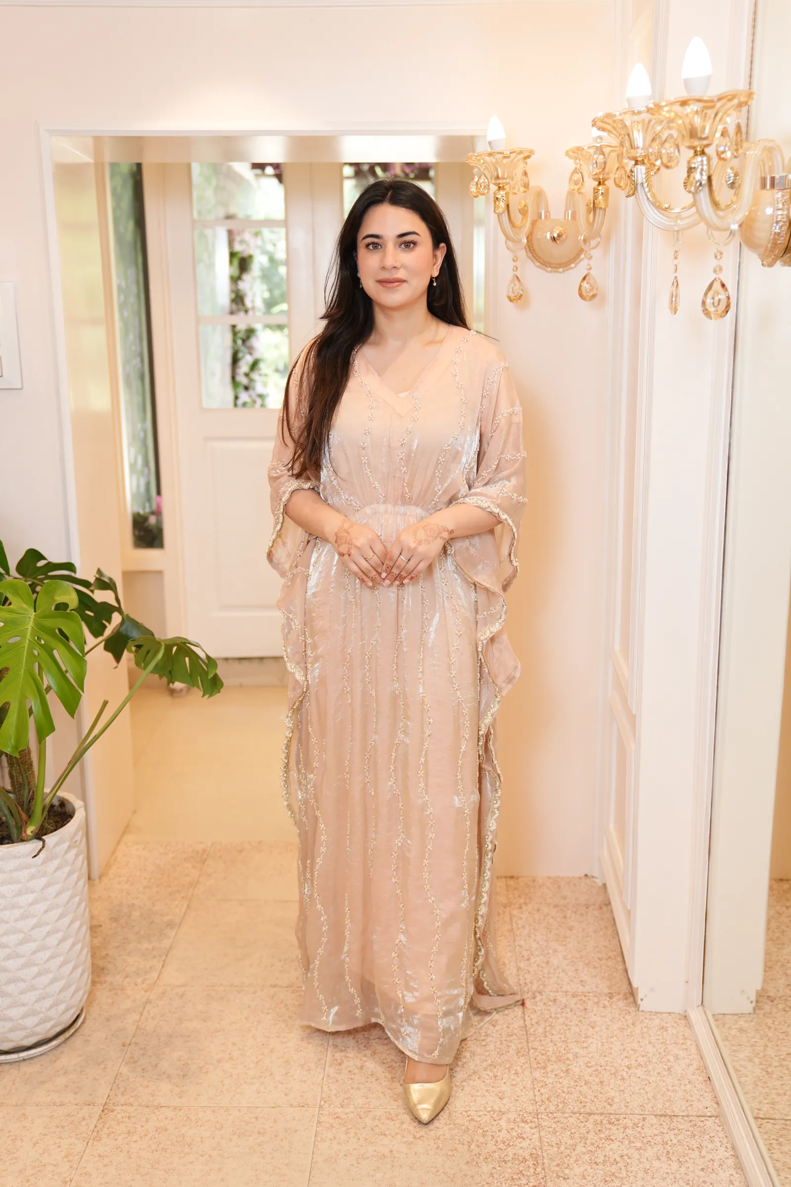 Champagne Pearl Kaftan — photo 2