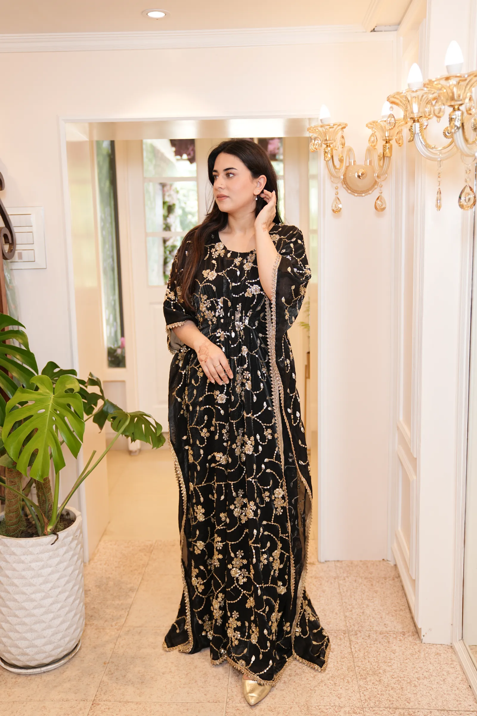 Midnight Gold Jaal Kaftan — photo 2