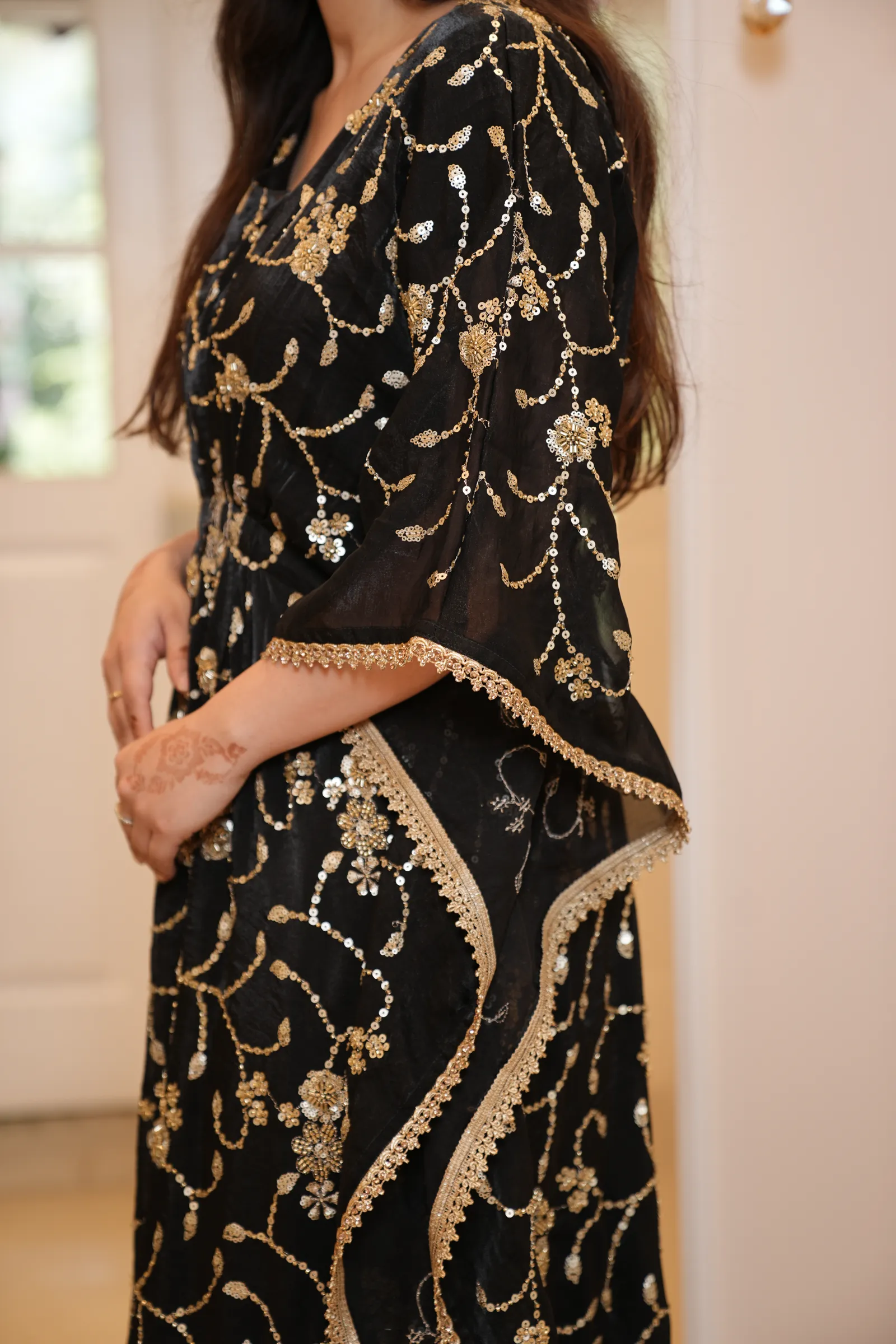 Midnight Gold Jaal Kaftan — photo 4