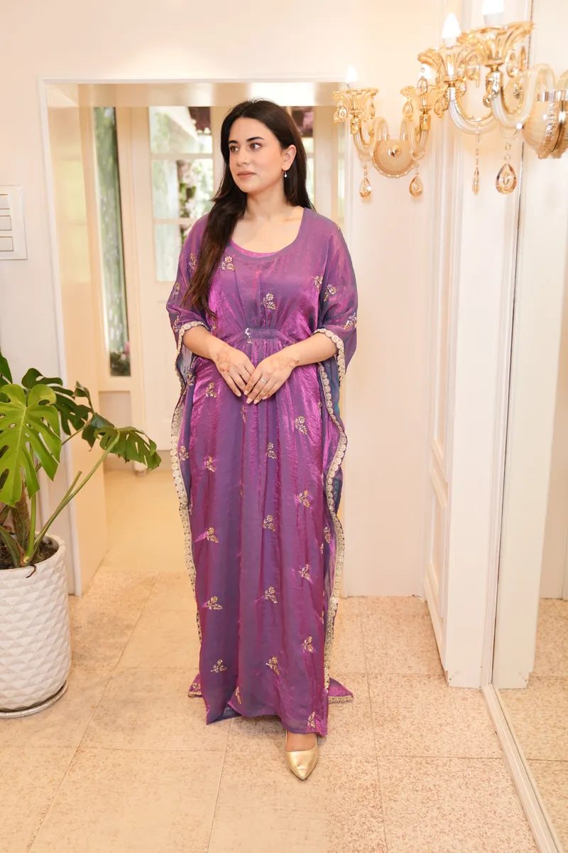 Amethyst Shimmer Kaftan