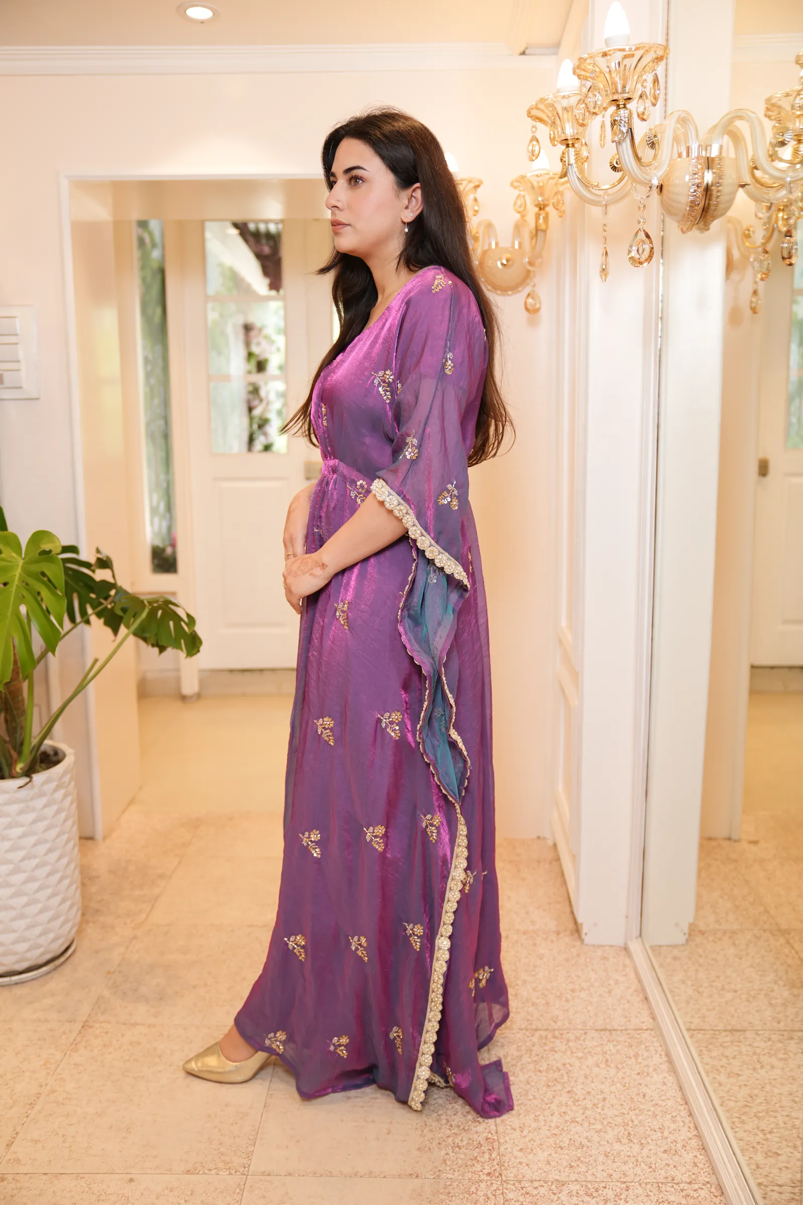 Amethyst Shimmer Kaftan — photo 2