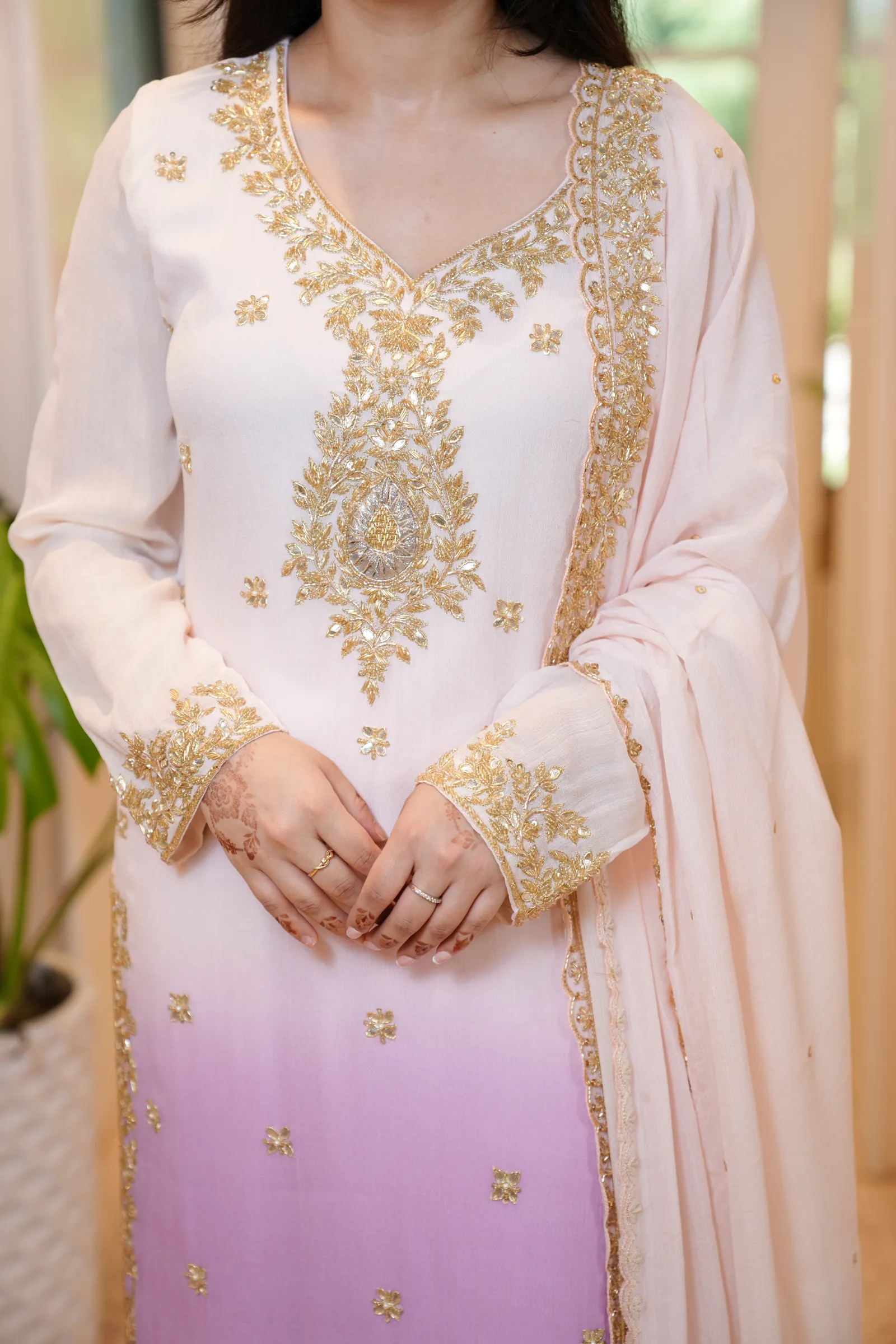 Lilac Ombré Kasab Suit — photo 7