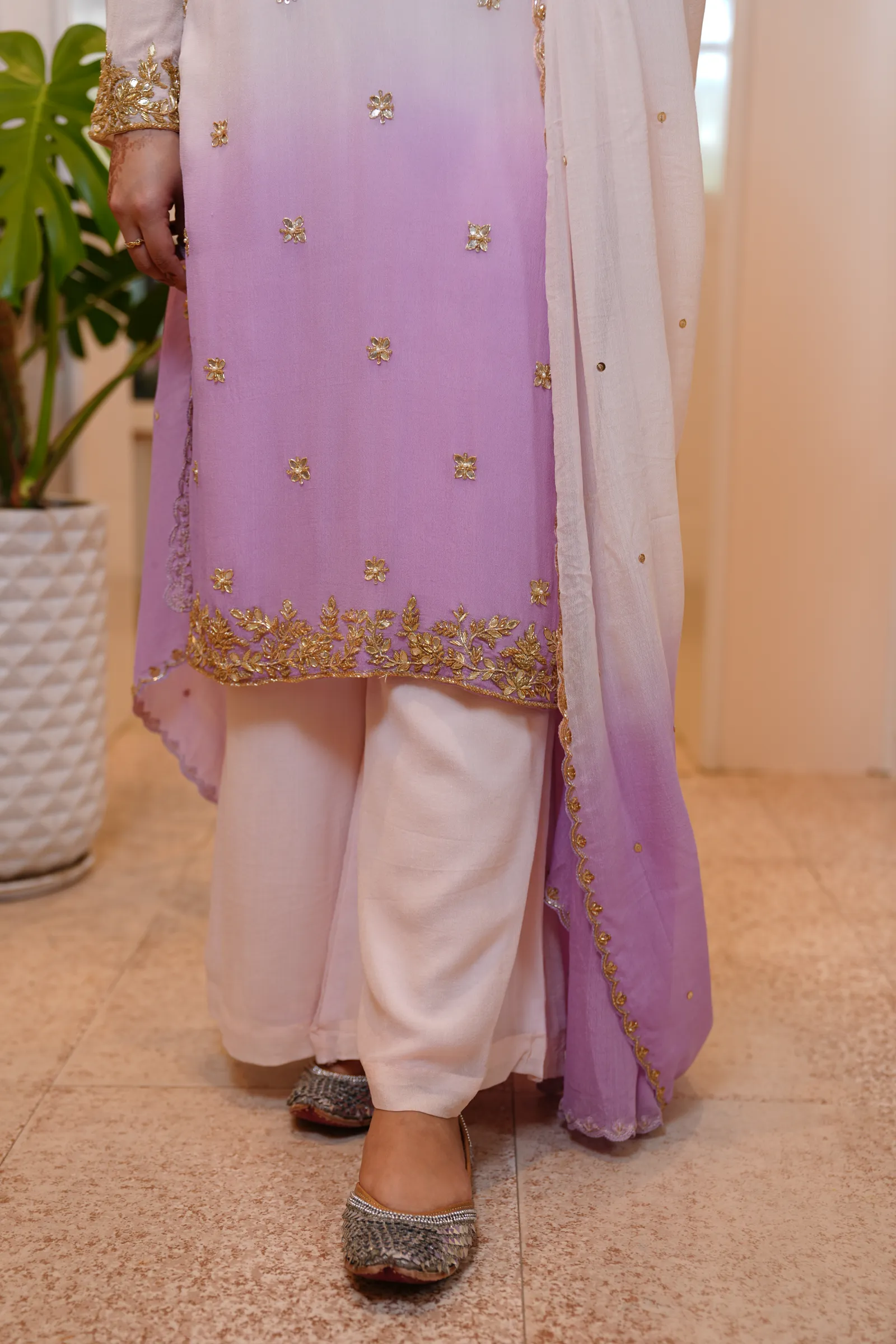 Lilac Ombré Kasab Suit — photo 9