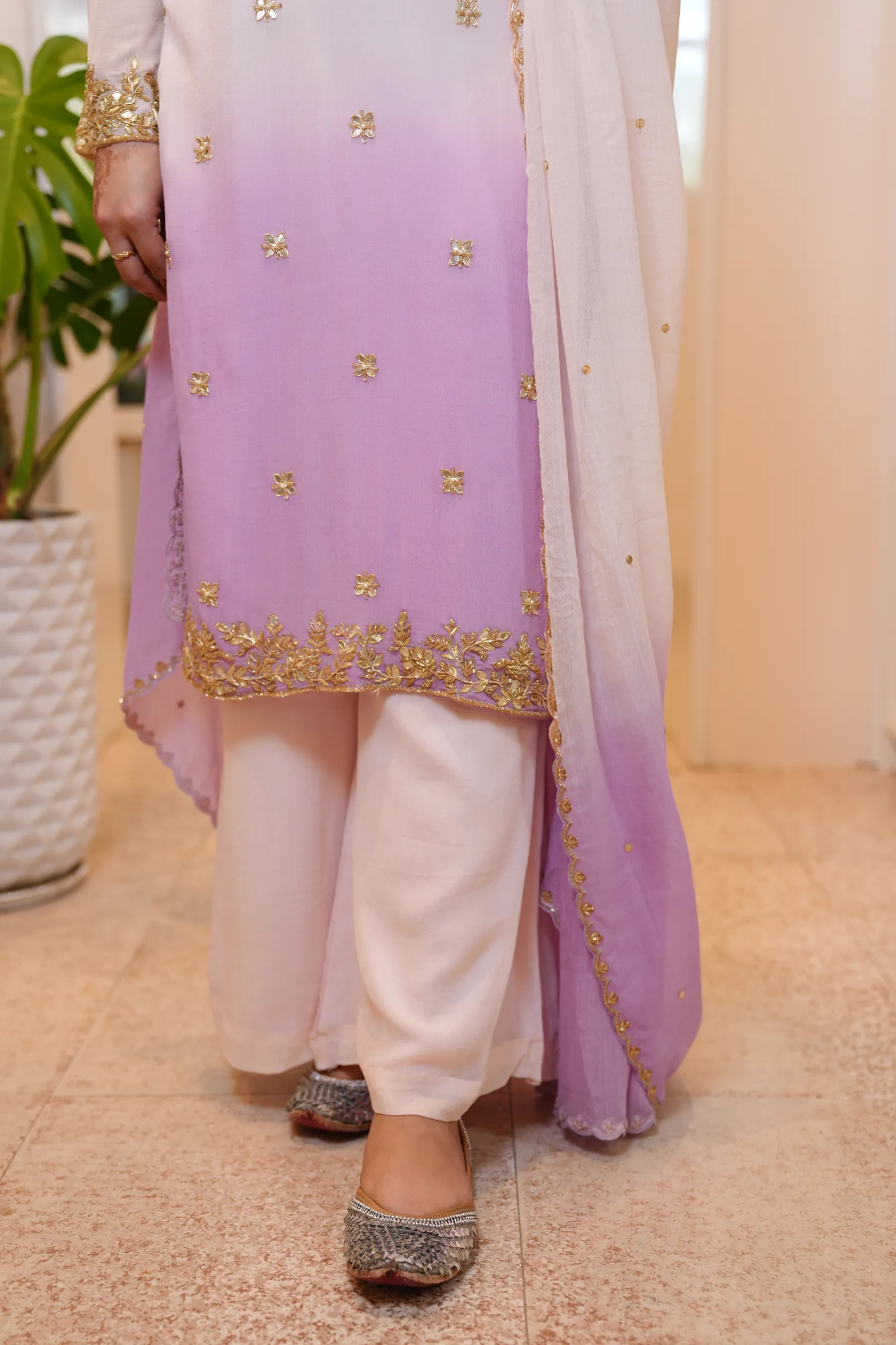 Lilac Ombré Kasab Suit — photo 10
