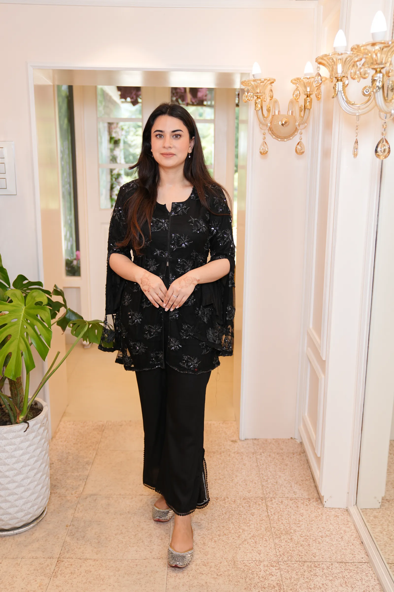 Noir Sequin Evening Set — photo 3