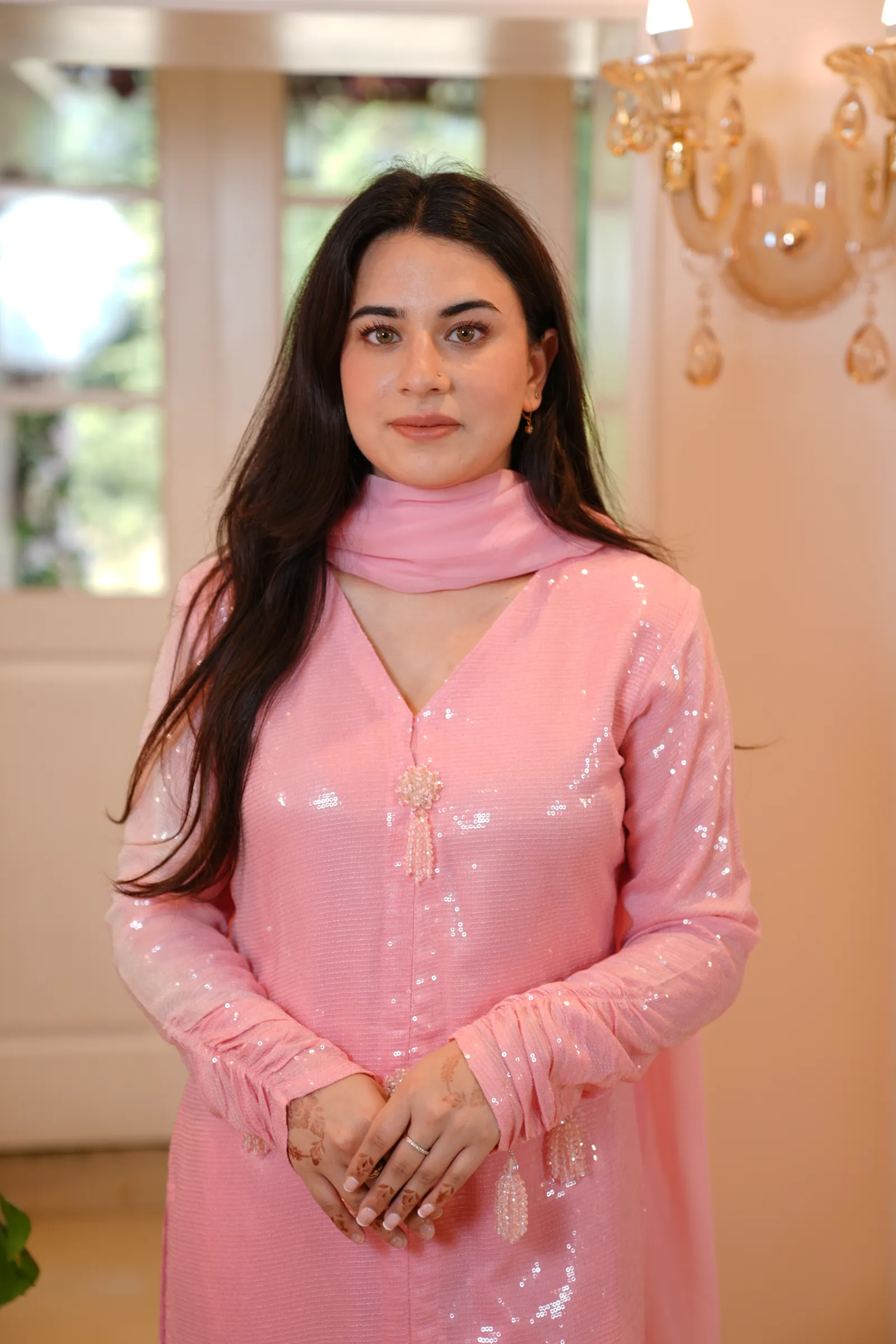 Blush Sequin Suit — photo 3