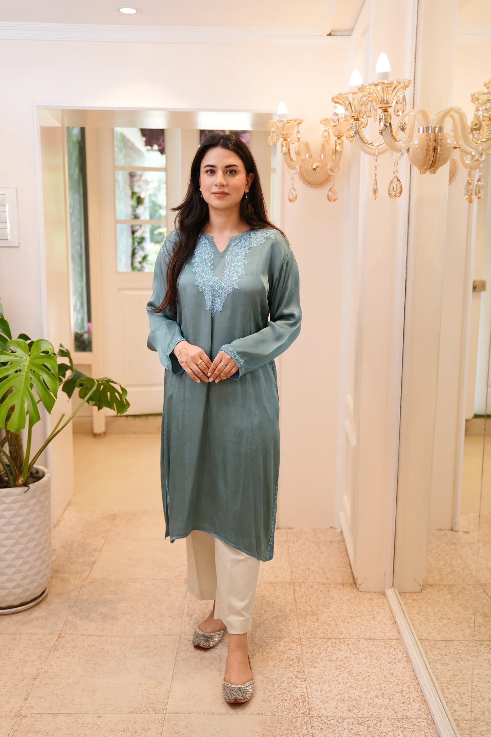 Teal Aari Pheran — photo 3