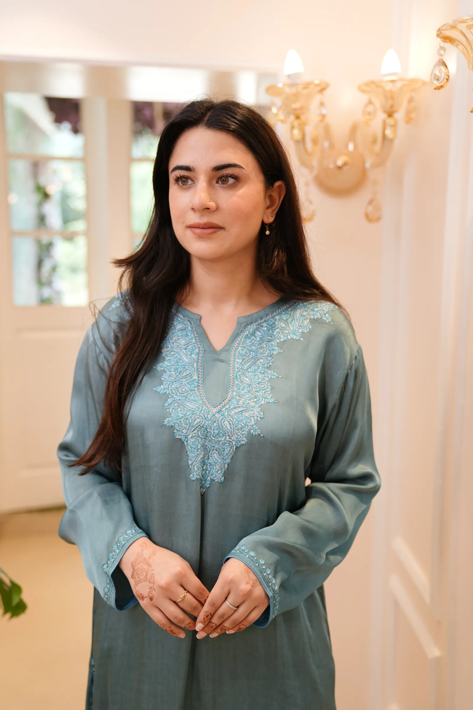 Teal Aari Pheran — photo 5