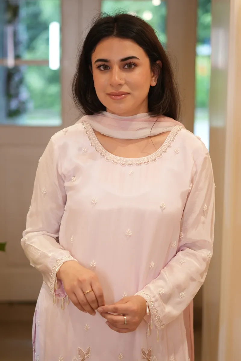 Pearl Blossom Pink Suit