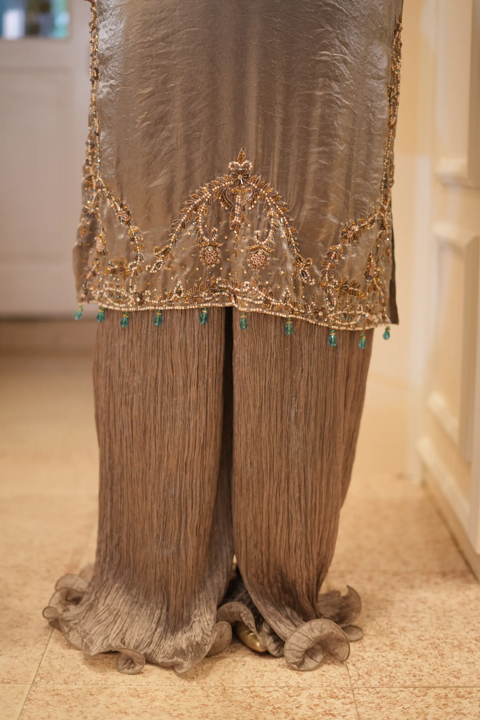 Silver Pearl Gharara Set — photo 12
