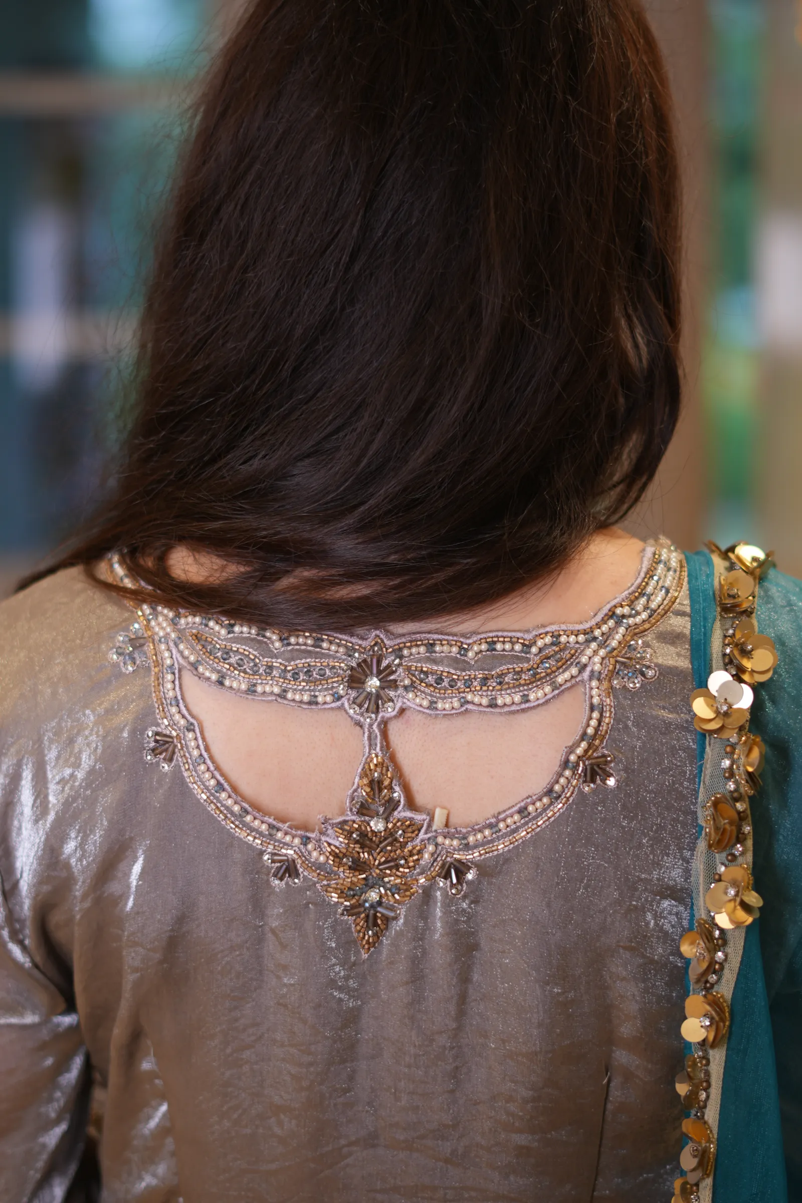 Silver Pearl Gharara Set — photo 14