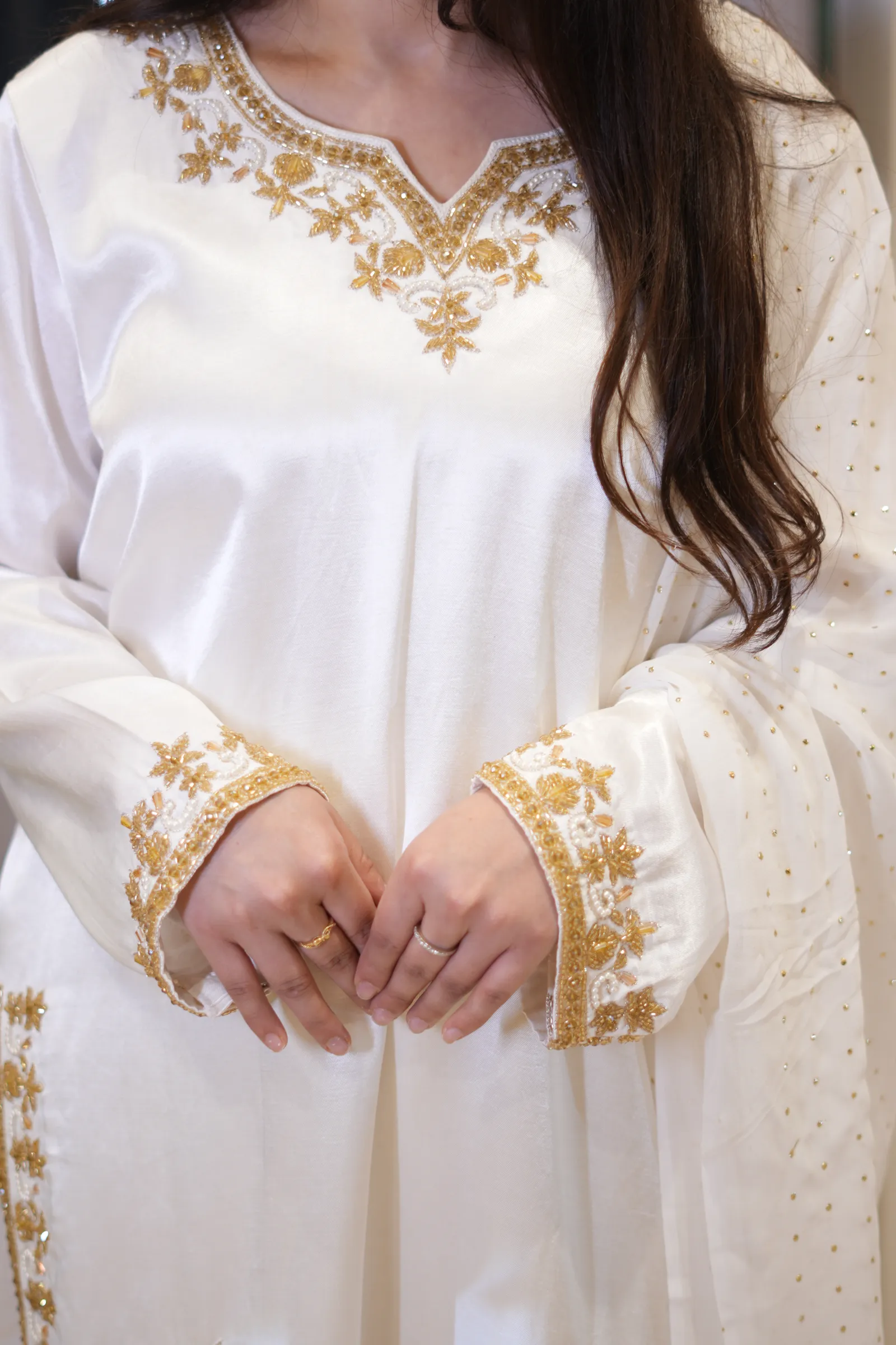 Ivory Gold Gharara Set — photo 5