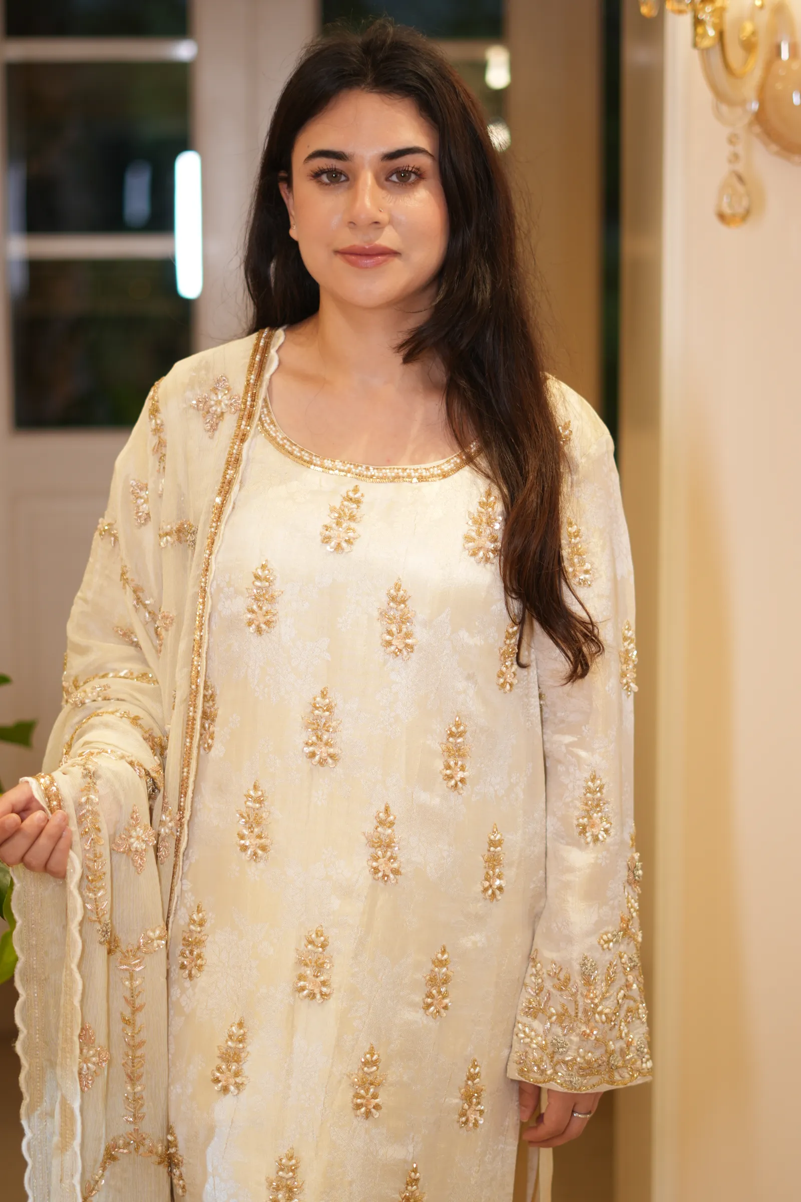 Ivory Gold Buti Suit — photo 7