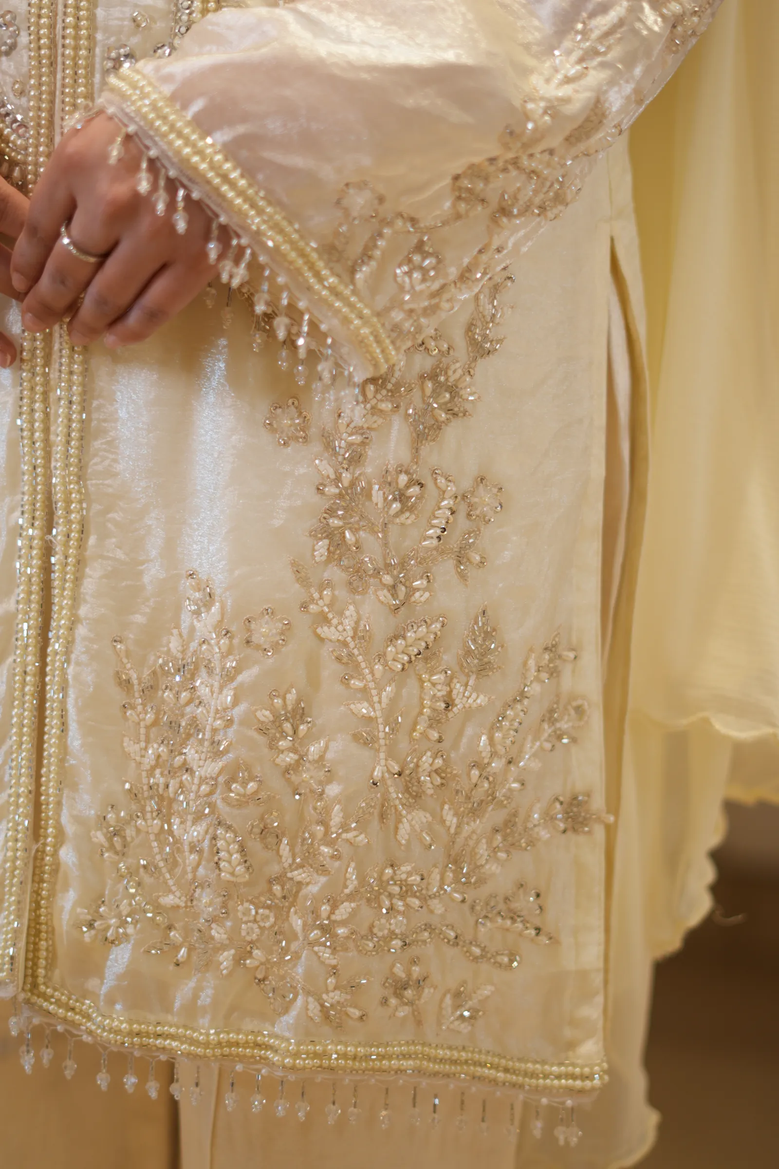 Cream Pearl Jacket Suit — photo 6